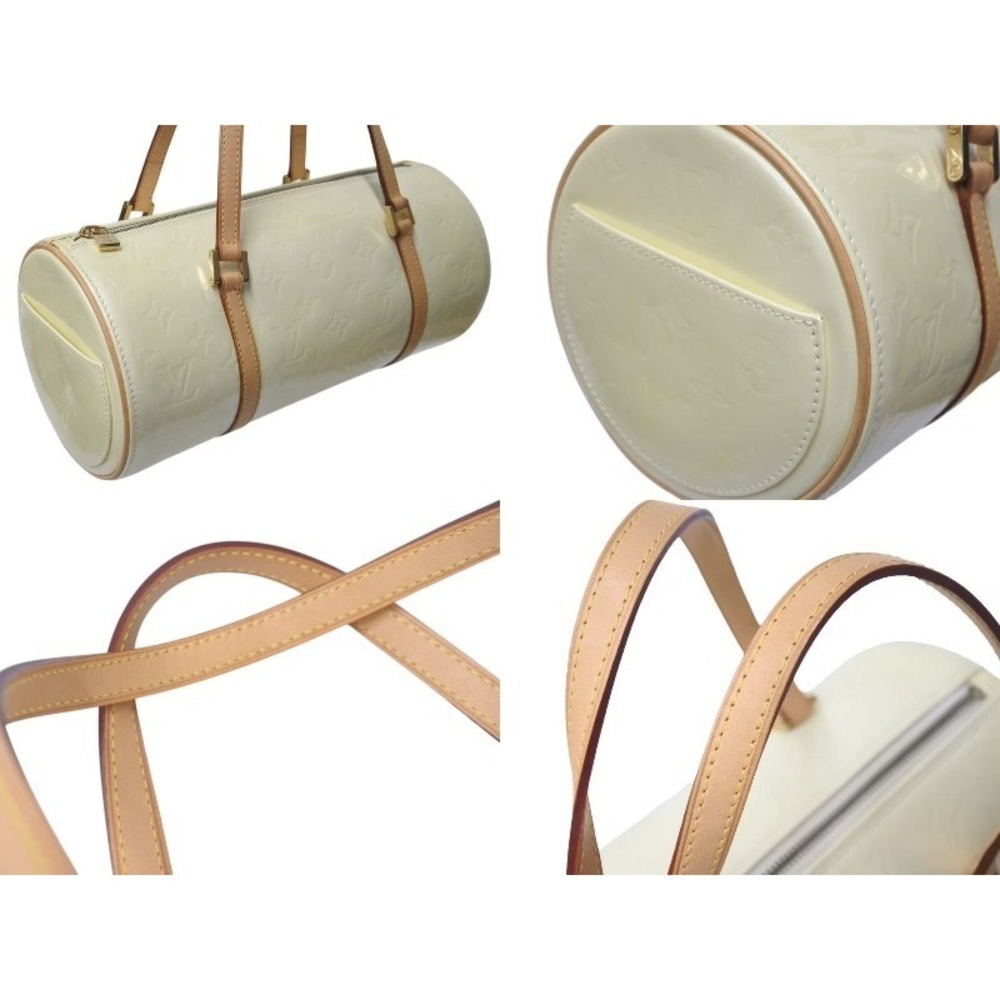 Louis Vuitton Bedford handbag Monogram Vernis cylindrical yellow - Picture 5 of 9